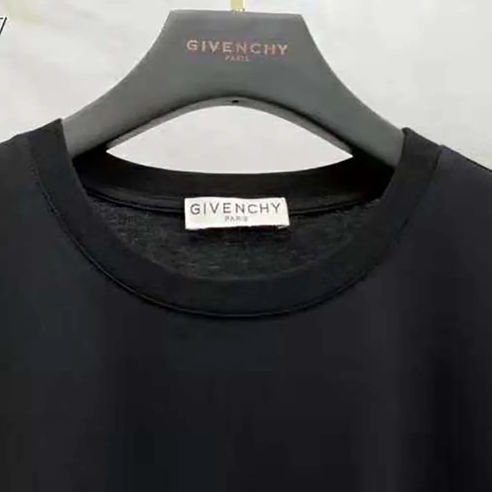 Givenchy Contrasted Black Jersey T-shirt with Black and White Photo Print for Men Givenchy Contrasted Black Jersey T-shirt with Black and White Photo Print for Men