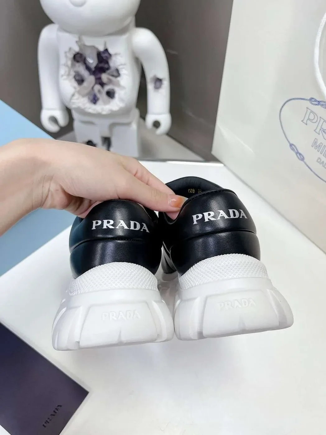Prada Padded Nappa Sneakers Black Prada Padded Nappa Sneakers Black