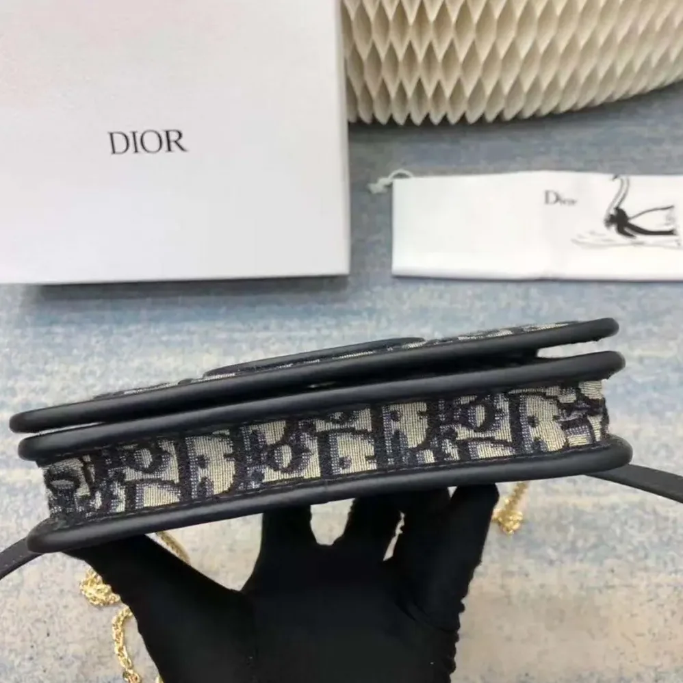 Dior 2-in-1 30 Montaigne Pouch Blue Dior Oblique Jacquard for Women Dior 2-in-1 30 Montaigne Pouch Blue Dior Oblique Jacquard for Women