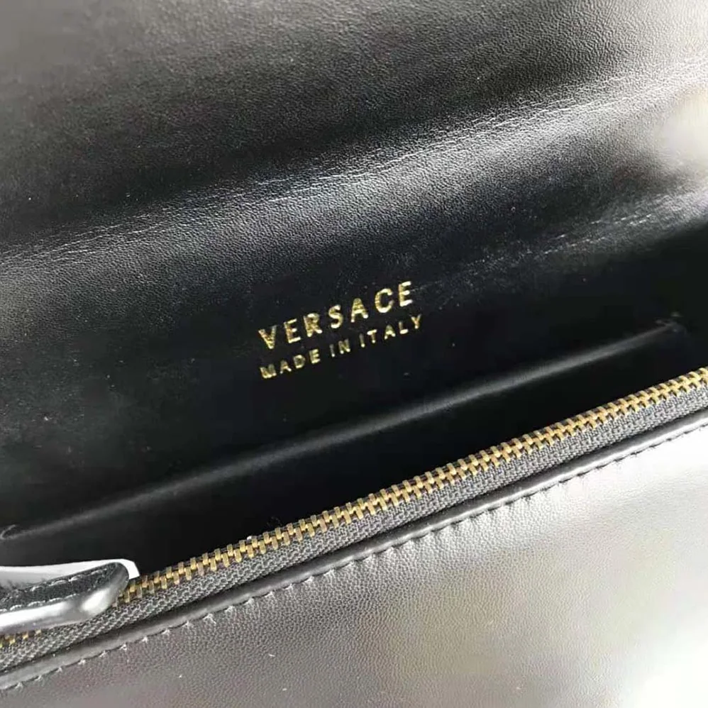 Versace Virtus Shoulder Bag in Calfskin Leather for Women Versace Virtus Shoulder Bag in Calfskin Leather for Women