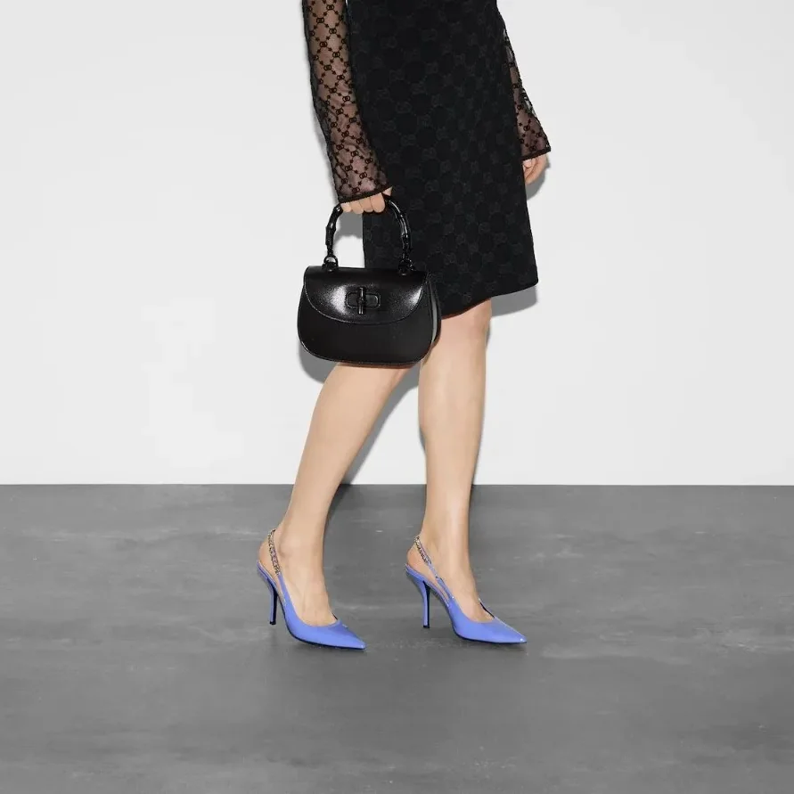 Gucci Bamboo 1947 Small Top Handle Bag in Black Gucci Bamboo 1947 Small Top Handle Bag in Black