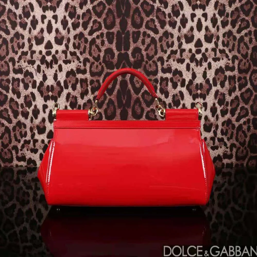 Dolce Gabbana D&G Elongated Sicily Handbag for Women in Red