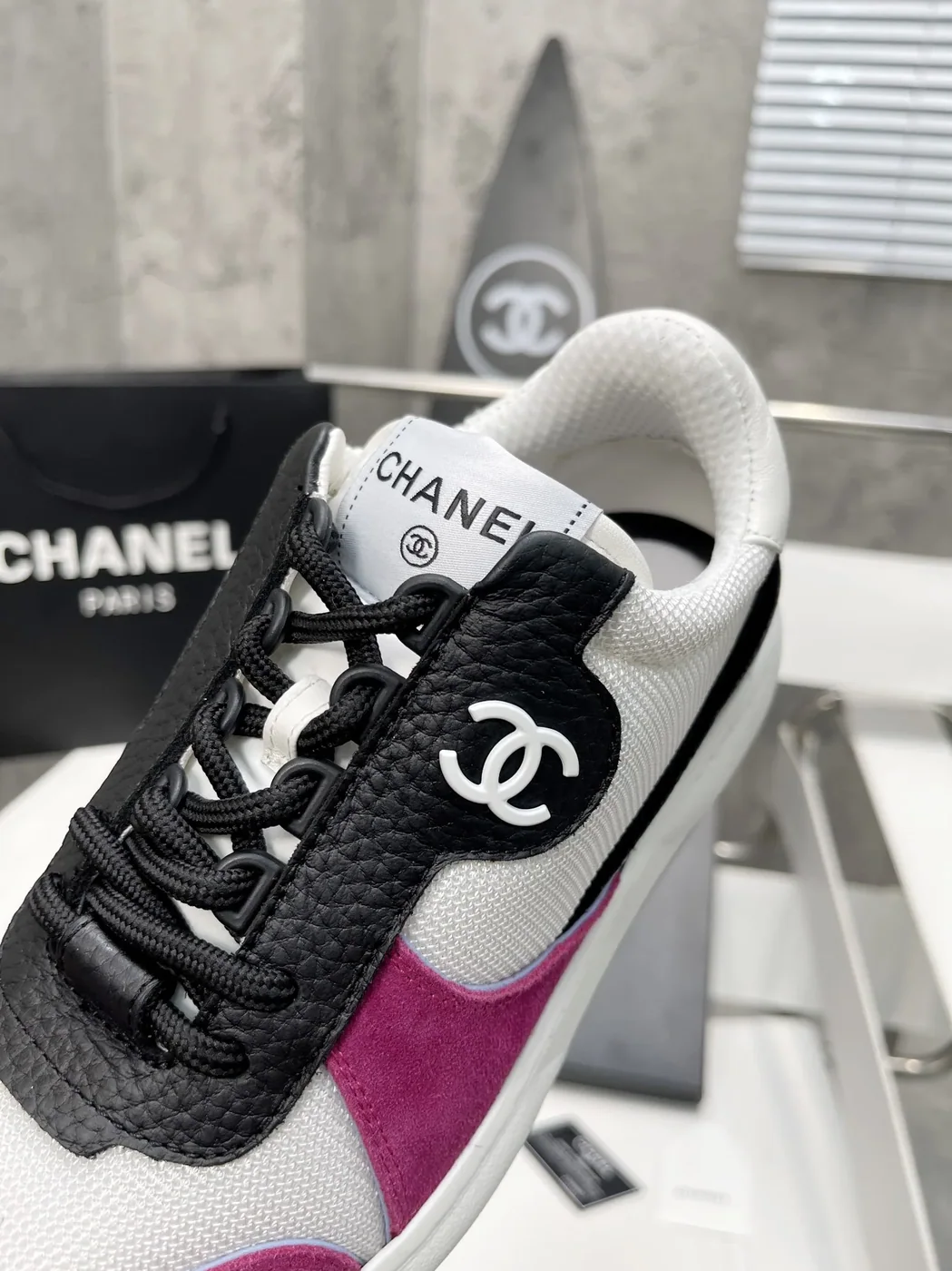 Chanel Sneakers White/Rosy , Shoes