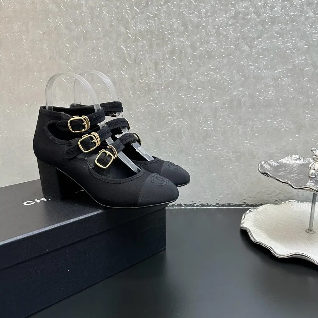 Chanel Mary Janes Black