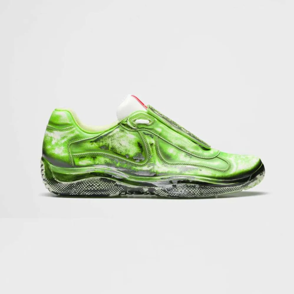 Prada Cass x Prada Americas Cup D3cay Sneakers for Unisex in Green Prada Cass x Prada Americas Cup D3cay Sneakers for Unisex in Green