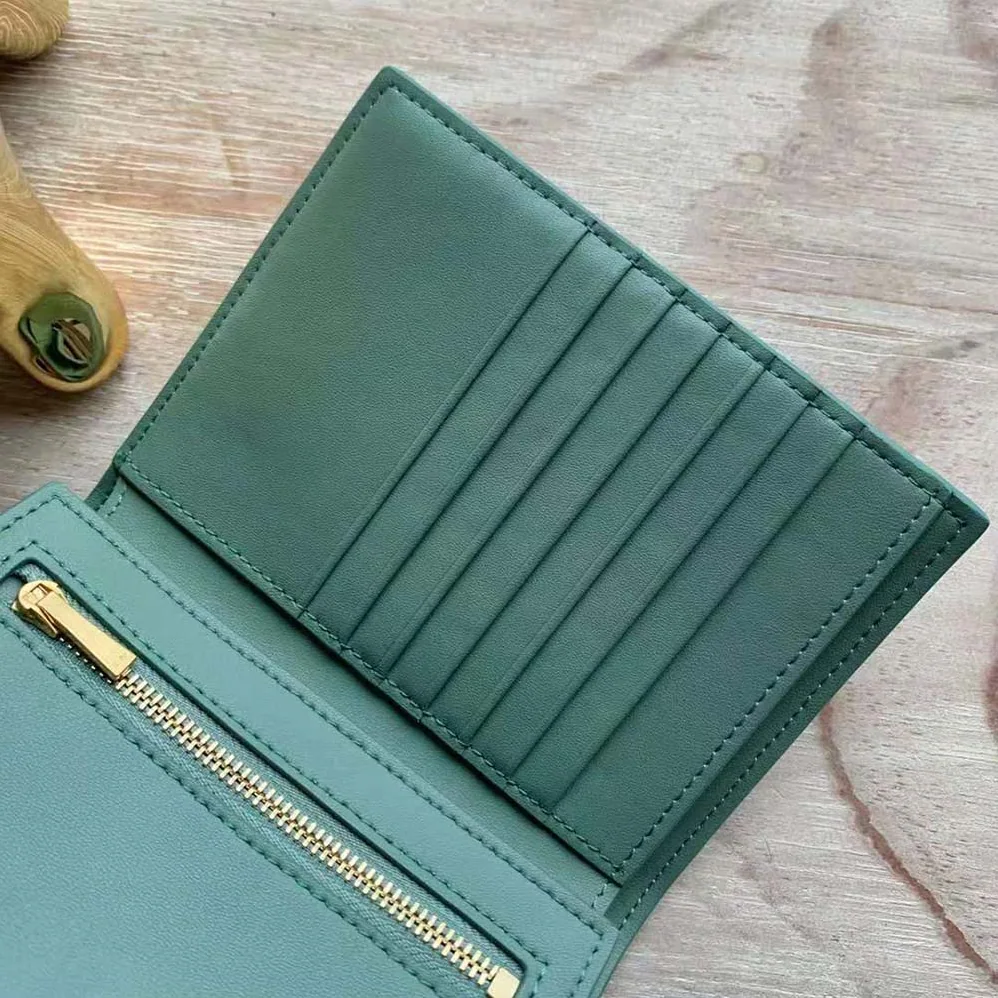 Celine Medium Strap Wallet in Bicolour Grained Calfskin for Women
