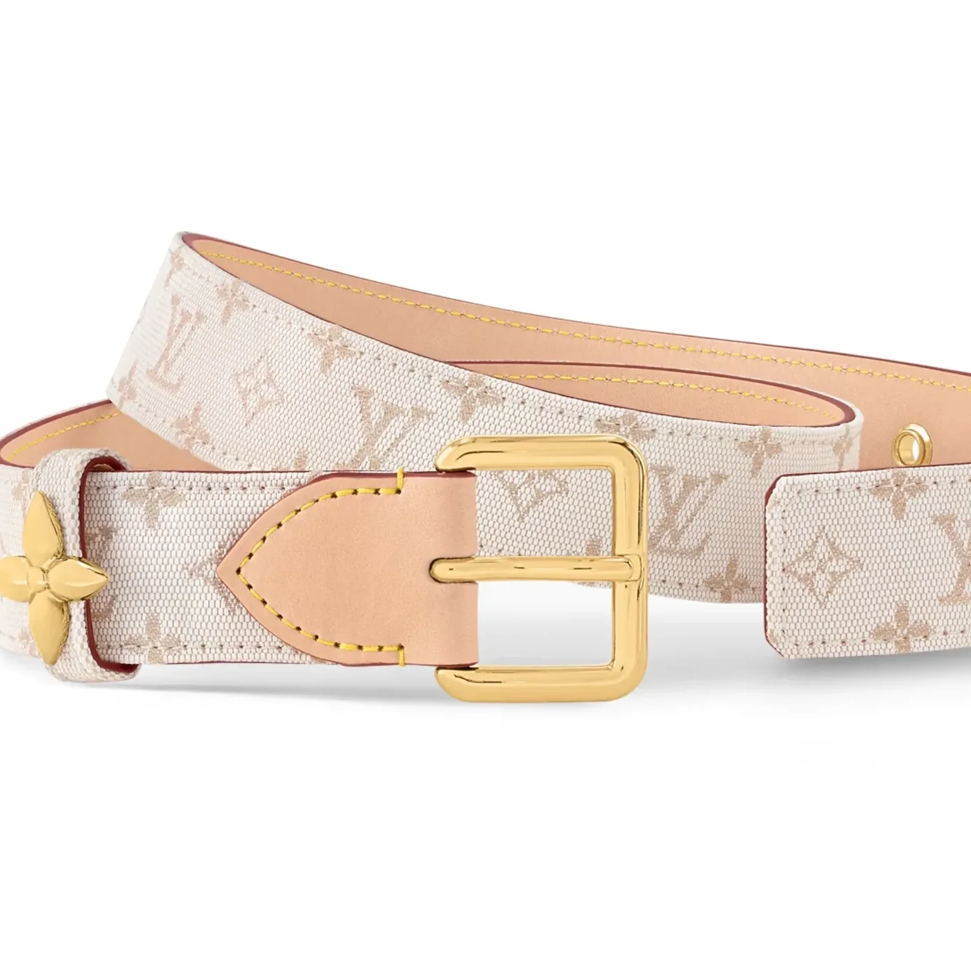 Louis Vuitton Flowergram Ardillon Belt Beige