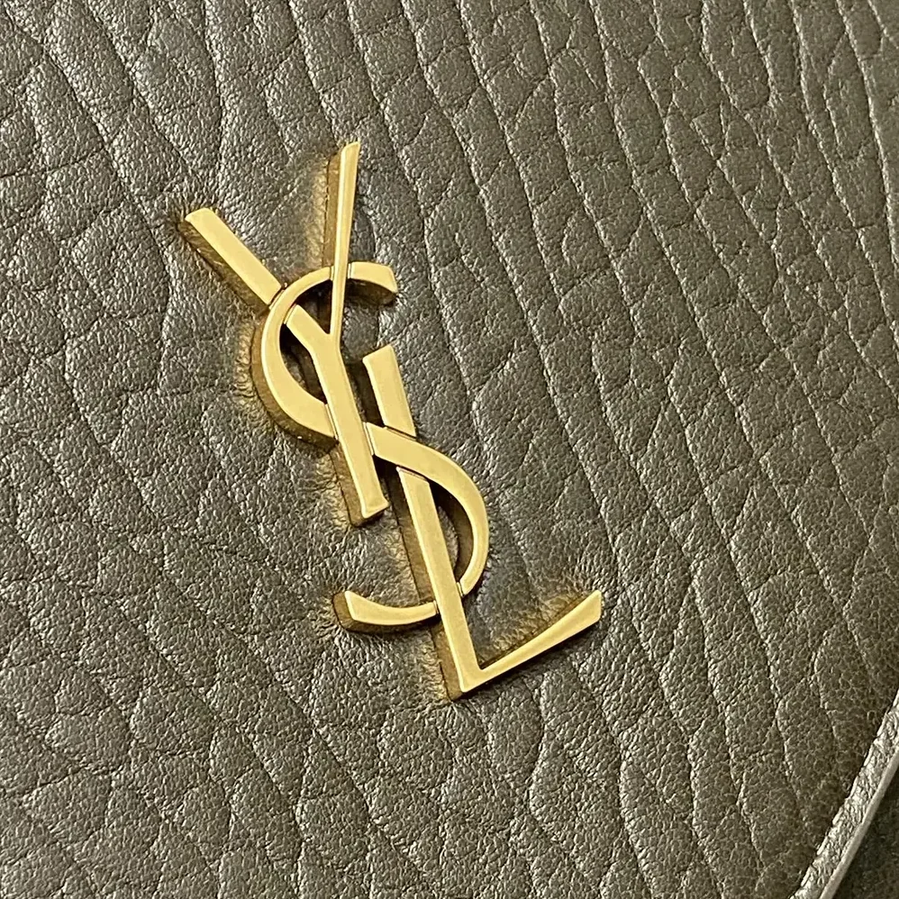Saint Laurent YSL Cassandre XXL Envelope Pouch On Chain In Lambskin Dark Green 35cm for Women Saint Laurent YSL Cassandre XXL Envelope Pouch On Chain In Lambskin Dark Green 35cm for Women