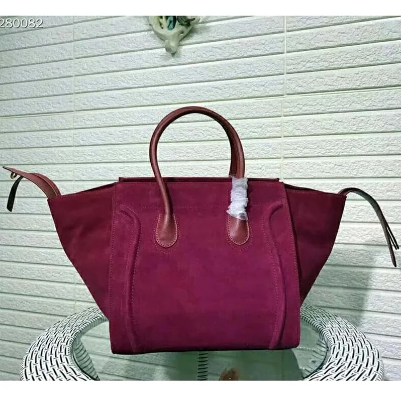 Celine Medium Luggage Phantom Bag in Baby Calfskin Leather in Maroon Celine Medium Luggage Phantom Bag in Baby Calfskin Leather in Maroon