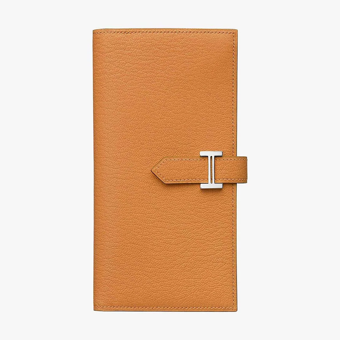 Hermes Medium Bearn Wallet in Epsom Calfskin Leather in Orange