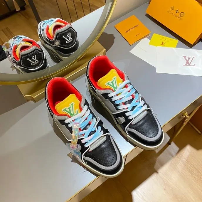 Louis Vuitton Trainer Sneaker Rubber Grain Multiple Color Virgil Abloh