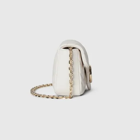 Gucci Marmont Mini Shoulder Bag in White Gold Hardware Gucci Marmont Mini Shoulder Bag in White Gold Hardware