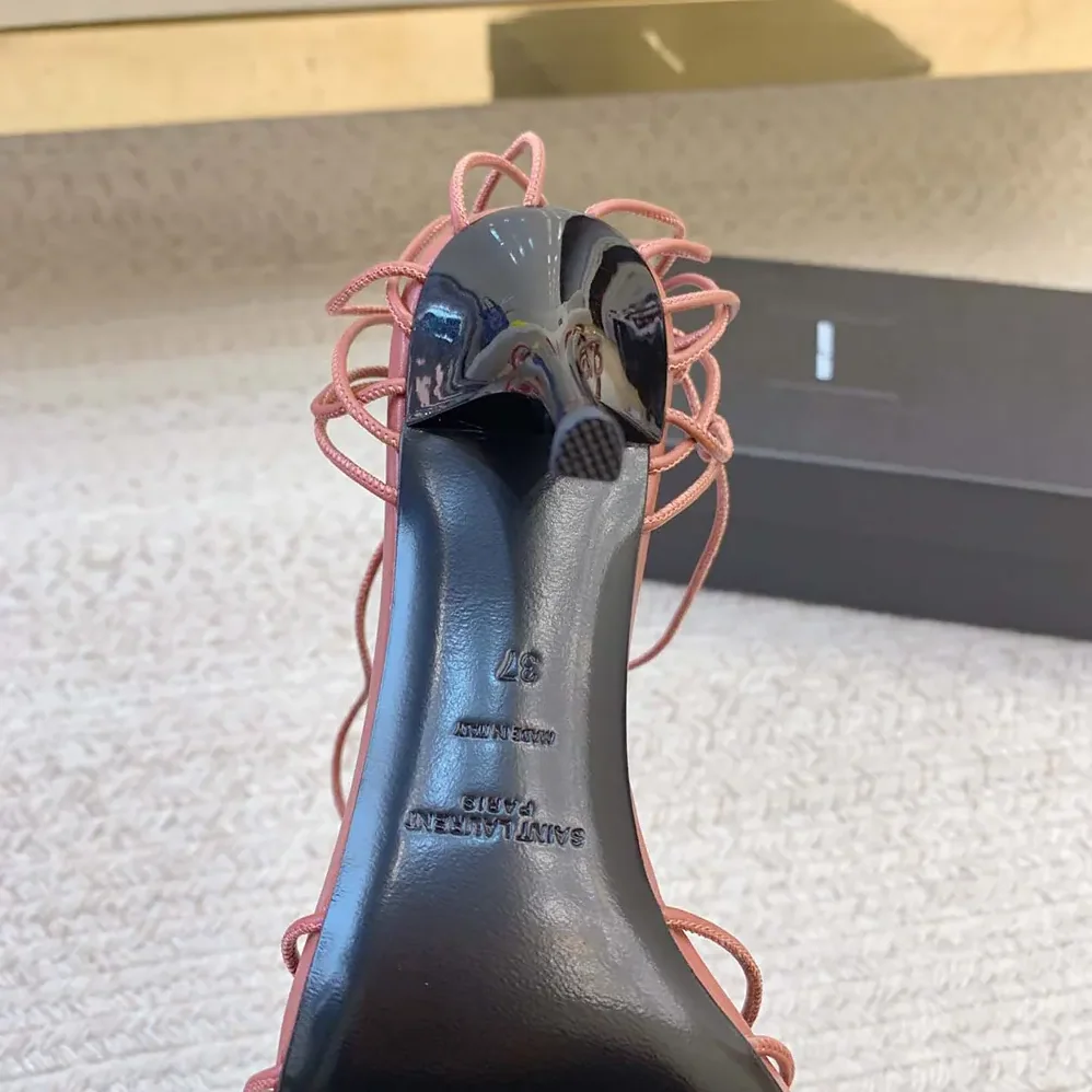 Saint Laurent YSL Babylone Sandals in Smooth Leather for Women Saint Laurent YSL Babylone Sandals in Smooth Leather for Women