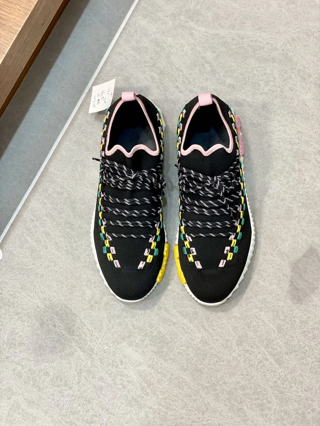 Hermes Sneakers Flex Black And Pink Hermes Sneakers Flex Black And Pink