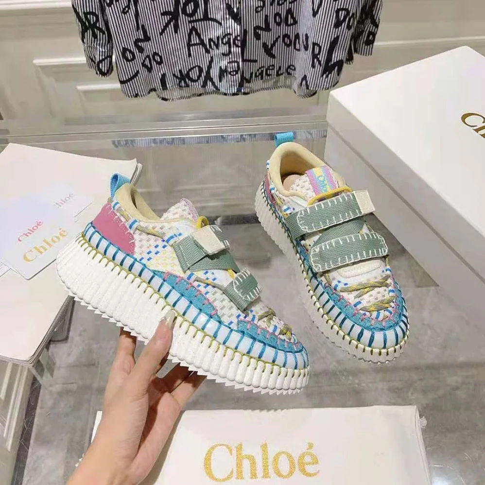 Chloe Nama Slip-on Sneaker for Women in Blue Chloe Nama Slip-on Sneaker for Women in Blue