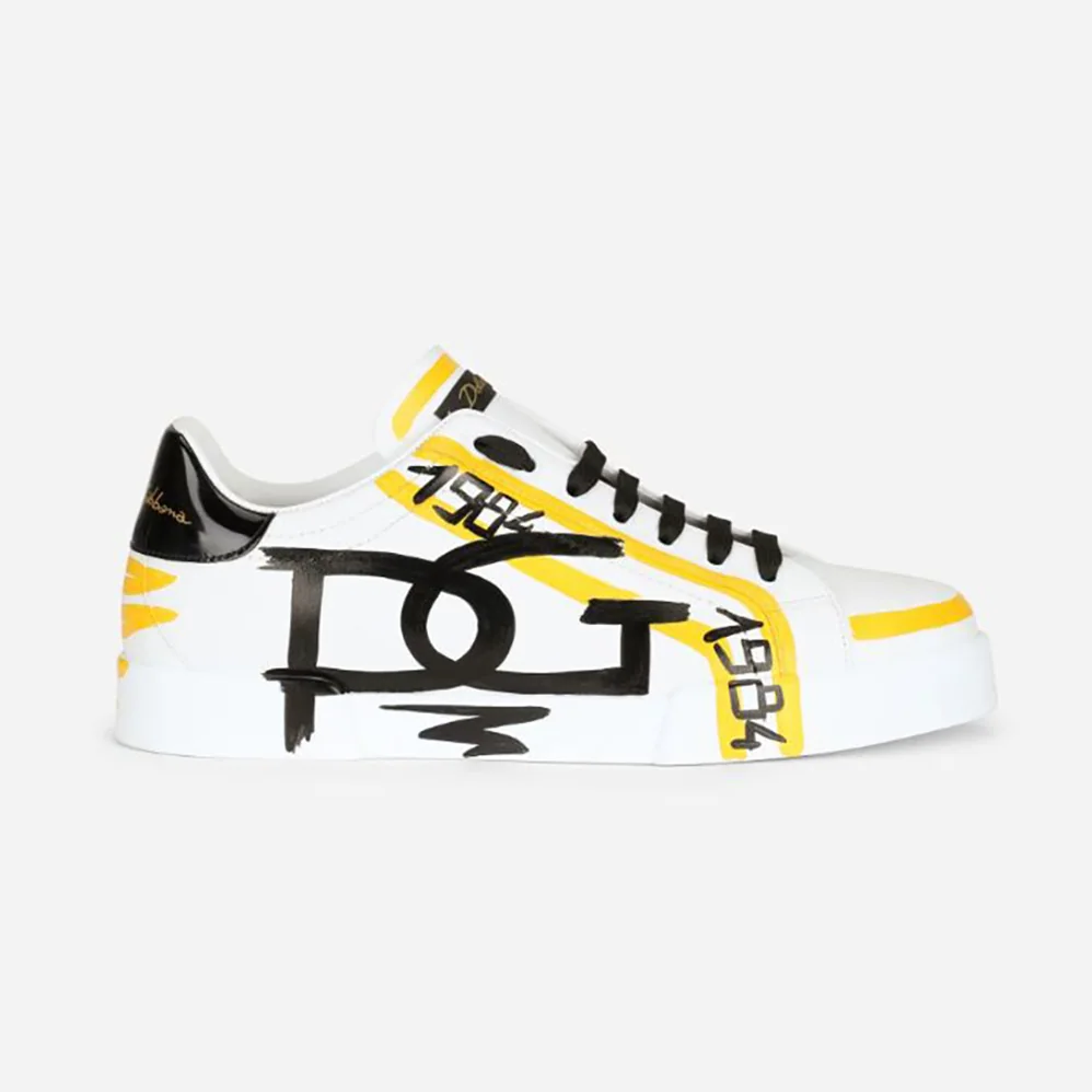 Dolce Gabbana D&G Limited Edition Portofino Sneakers for Men in Yellow
