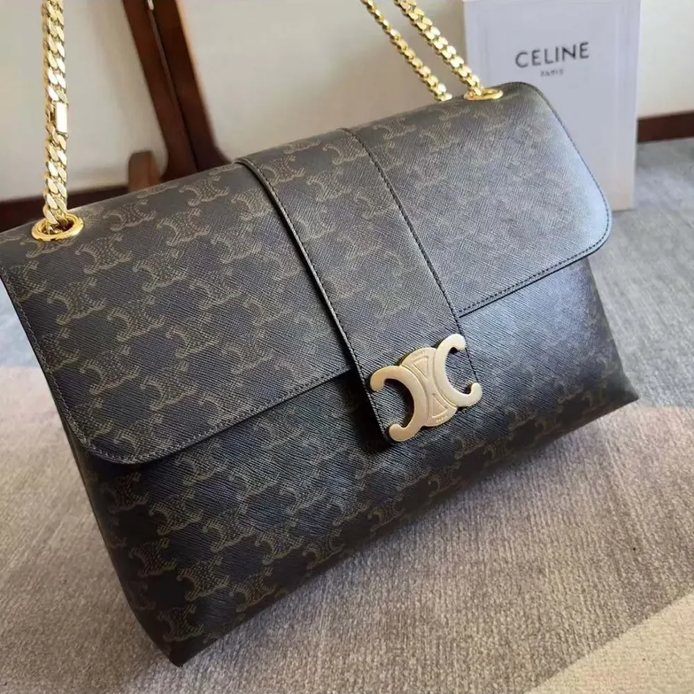 Celine Large Celine Victoire Bag in Triomphe Canvas 118222FRH.04LU for Women Celine Large Celine Victoire Bag in Triomphe Canvas 118222FRH.04LU for Women