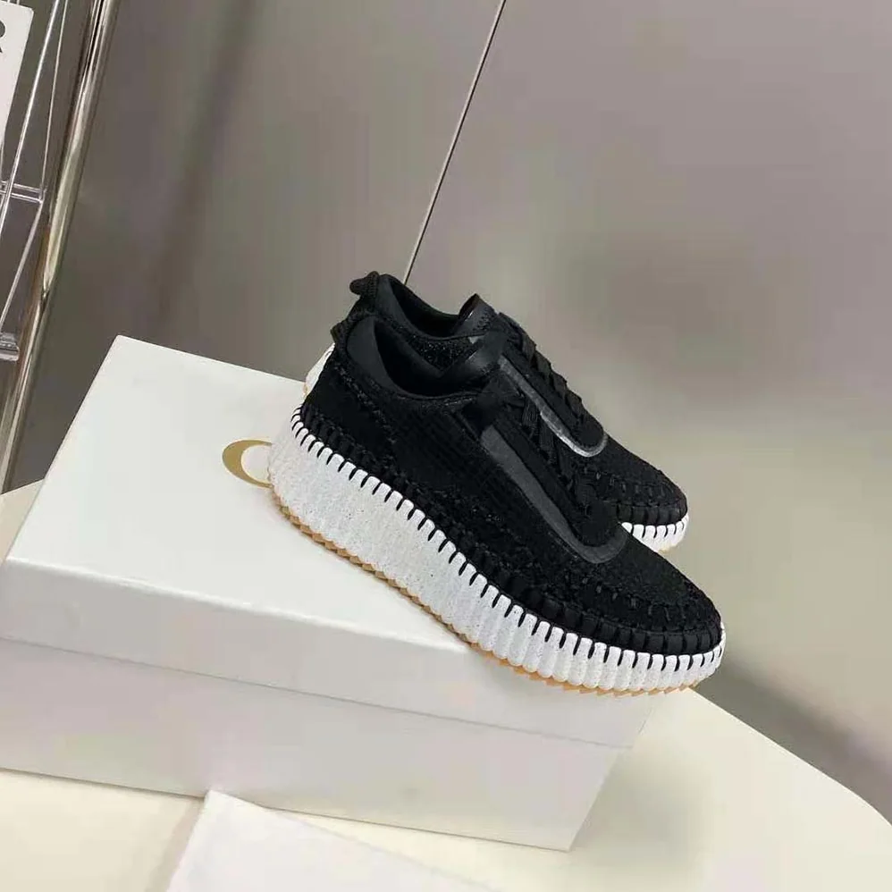 Chloe Nama Sneaker in Recycled Mesh for Women in Black Chloe Nama Sneaker in Recycled Mesh for Women in Black
