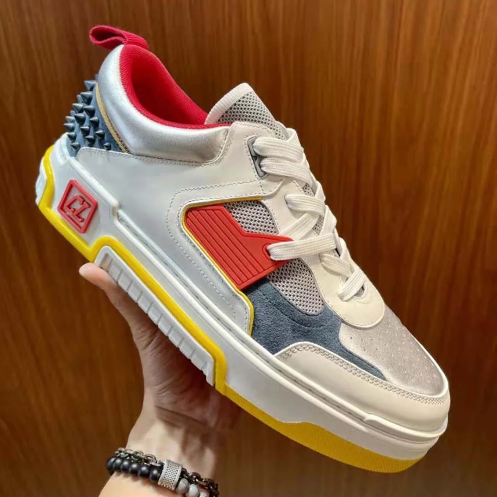 Christian Louboutin Astroloubi in Calf Leather for Unisex in Yellow Christian Louboutin Astroloubi in Calf Leather for Unisex in Yellow