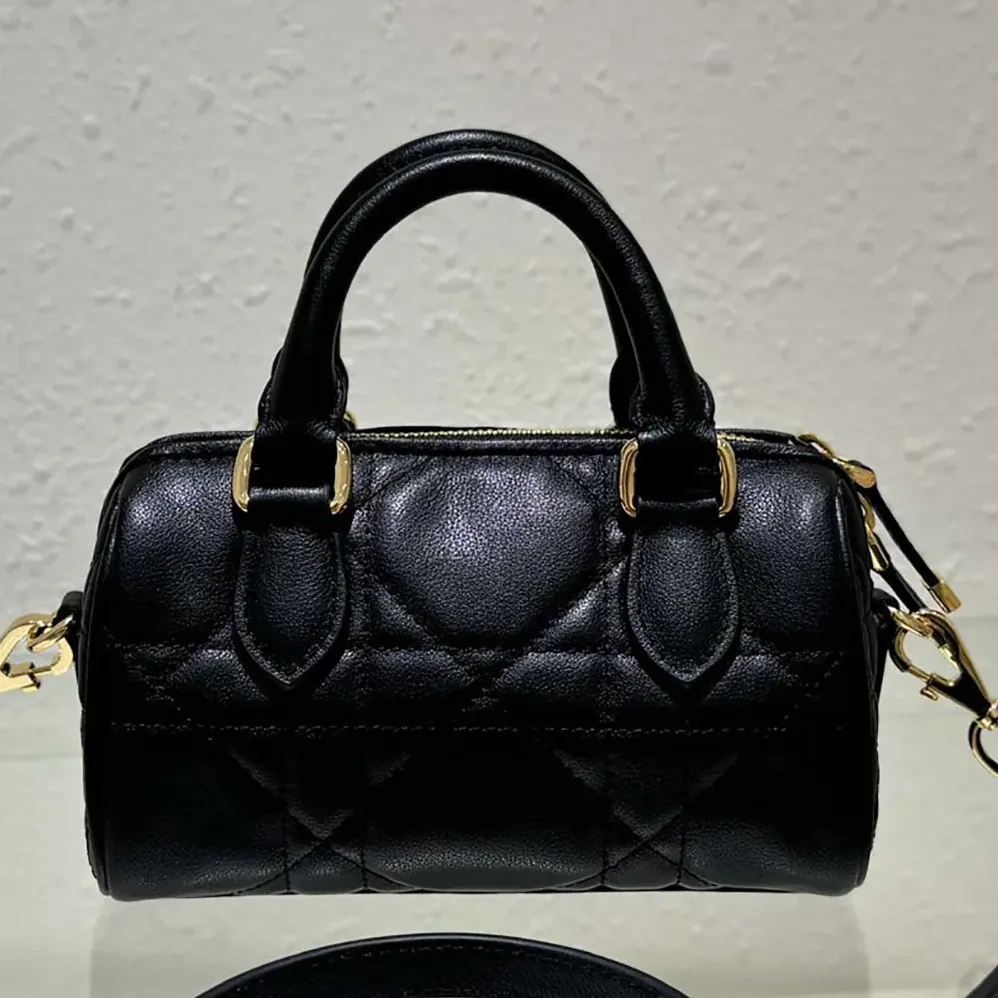 Dior Nano Dior Groove 17 Bag Black Macrocannage Calfskin for Women Dior Nano Dior Groove 17 Bag Black Macrocannage Calfskin for Women