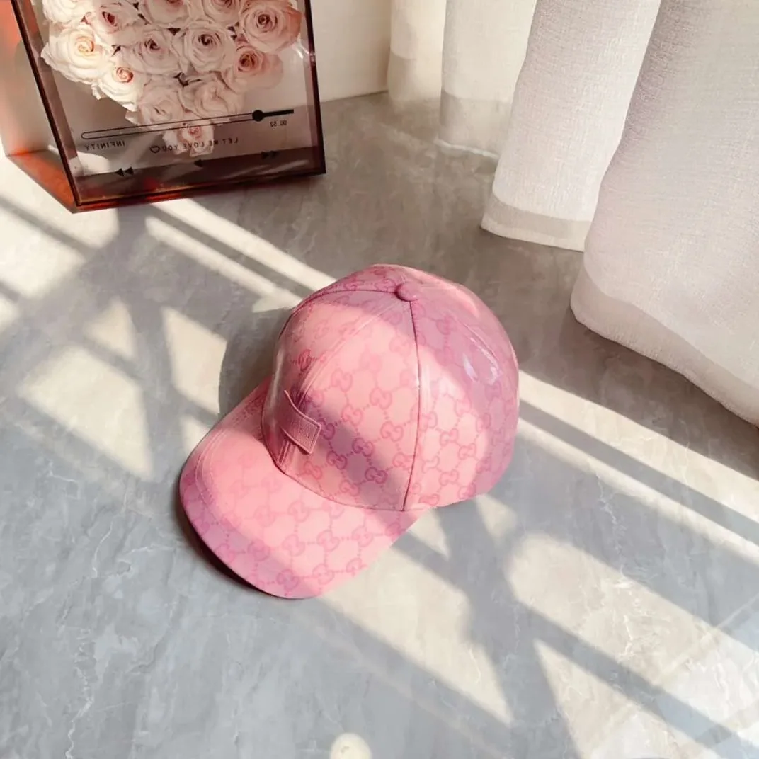 Gucci GG Canvas Baseball Hat Pink Gucci GG Canvas Baseball Hat Pink