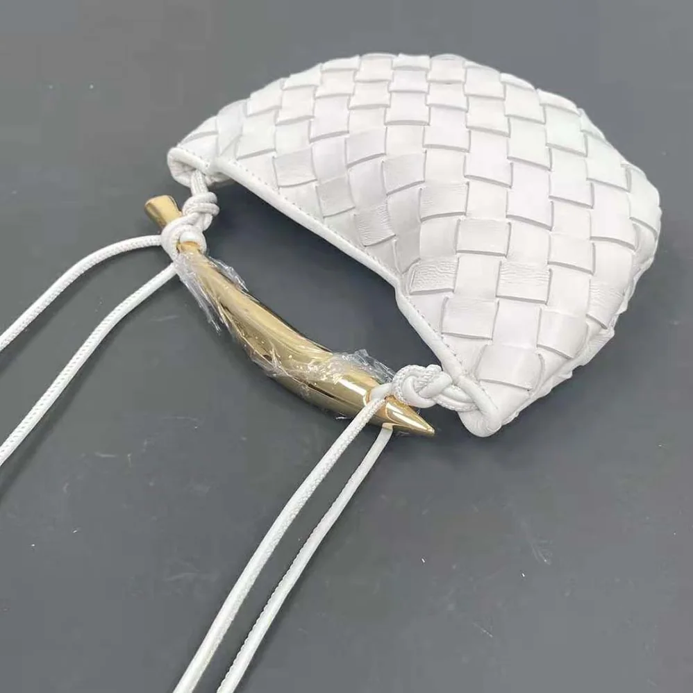 Bottega Veneta Mini Sardine in Supple Lambskin Leather for Women in White Bottega Veneta Mini Sardine in Supple Lambskin Leather for Women in White