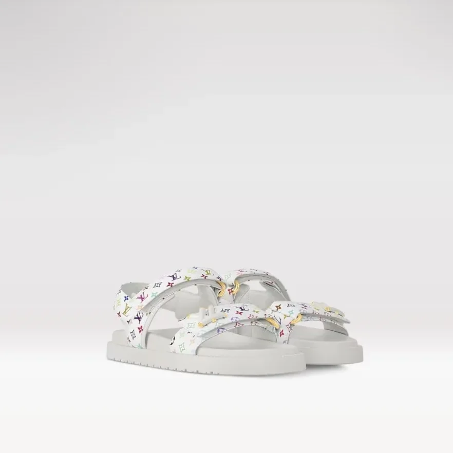 Louis Vuitton LV x TM LV Sunset Flat Comfort Sandal White 1AGXEQ
