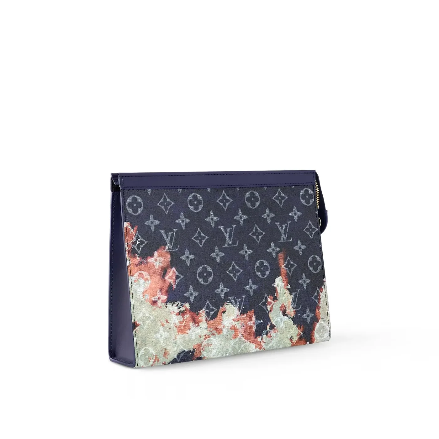 Louis Vuitton Pochette Voyage Pouch / Ink Blue Monogram Bleach Canvas Gold Hardware Louis Vuitton Pochette Voyage Pouch / Ink Blue Monogram Bleach Canvas Gold Hardware
