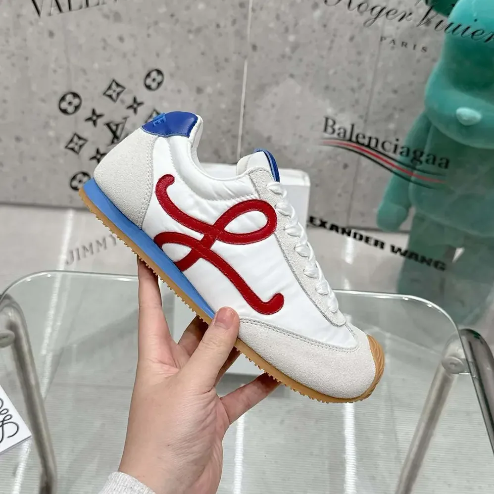 Loewe Ballet Runner 2.0 in Nylon and Calfskin for Unisex in Red Loewe Ballet Runner 2.0 in Nylon and Calfskin for Unisex in Red