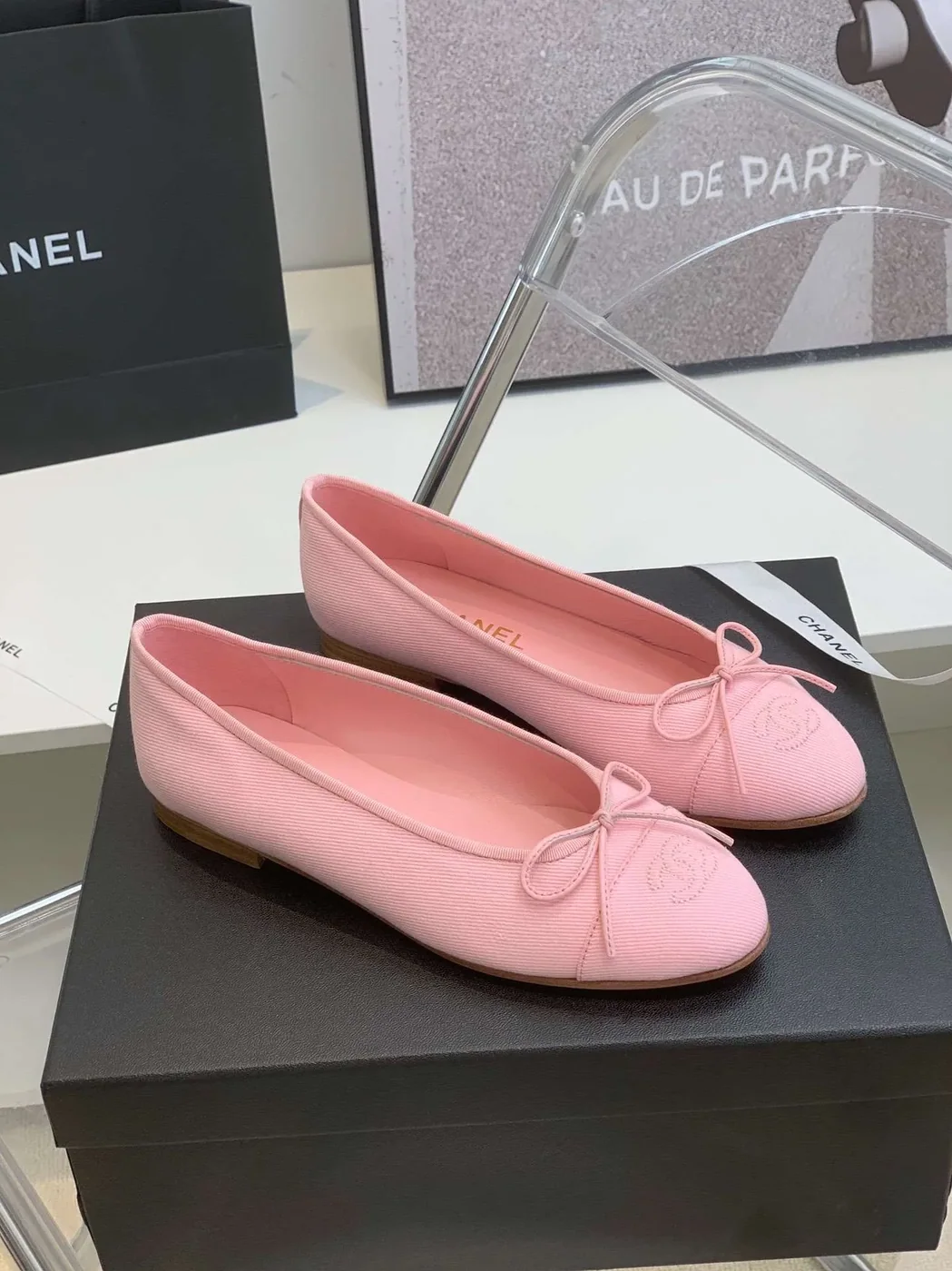 Chanel Ballet Flats Pink