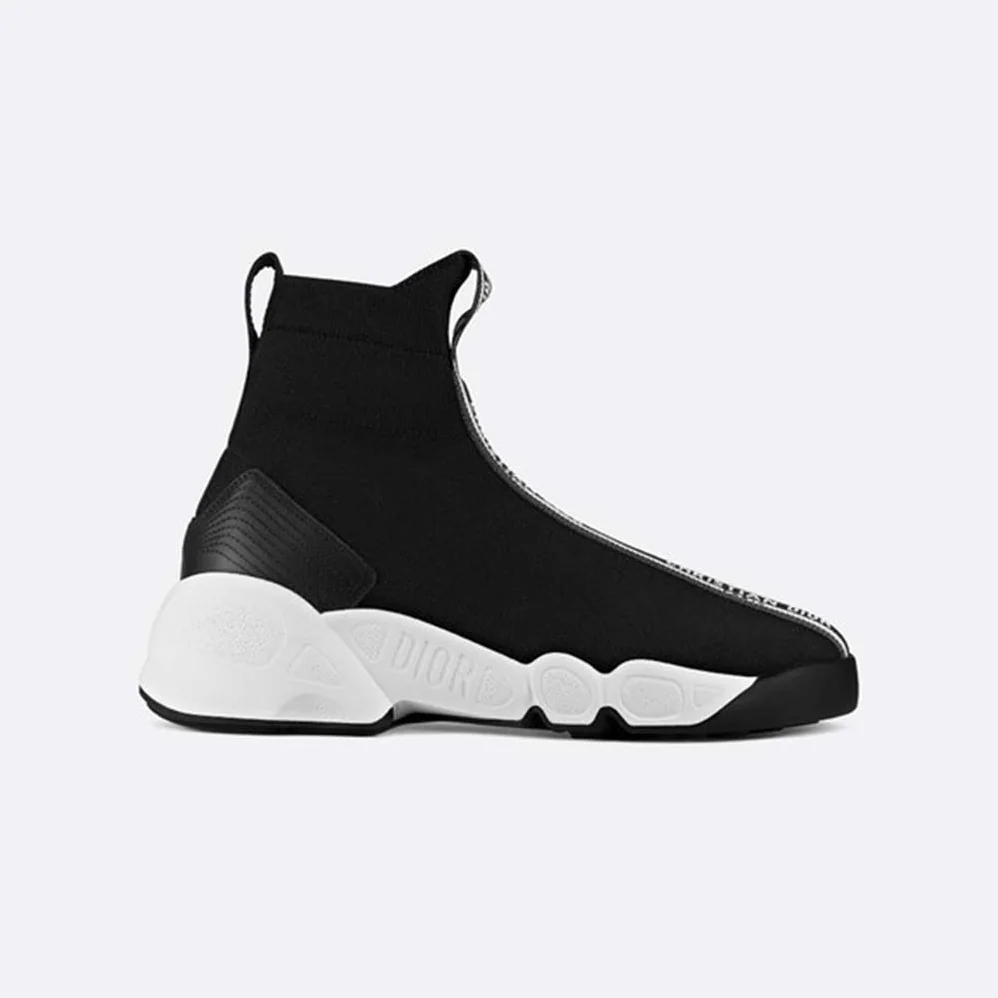 Dior F. Two Point Zero Technical Knit High-Top Sneaker for Women in Black