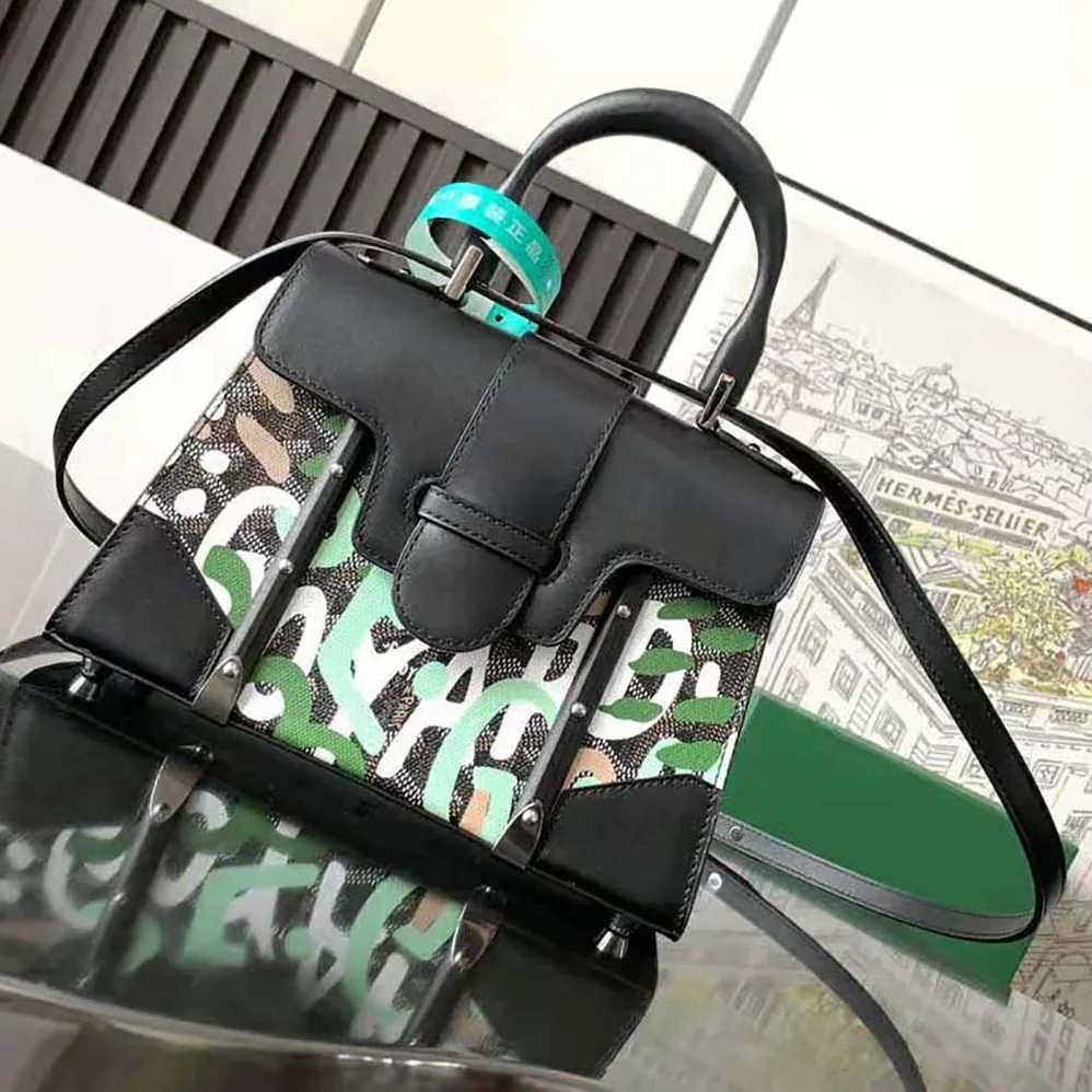 Goyard Saïgon Structuré Mini Bag Lettres Camouflage for Women in Green