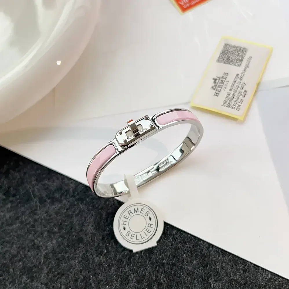 Hermes Mini Clic Kelly Bracelet for Unisex in Pink