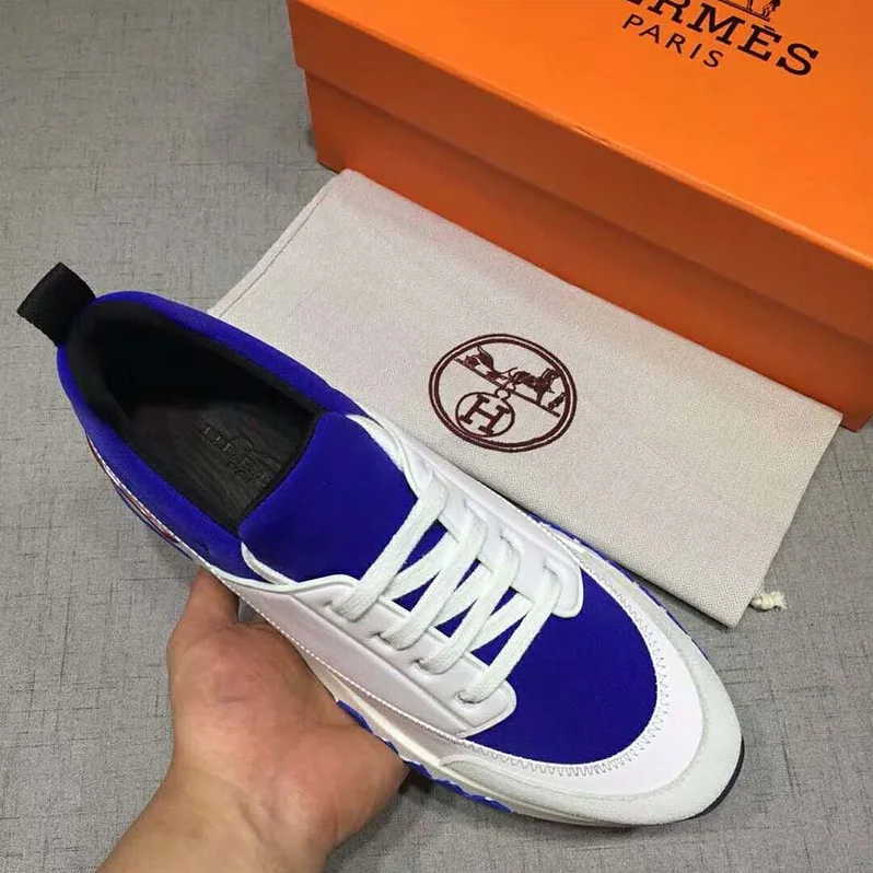 Hermes Shoes Stadium Sneaker for Men in White