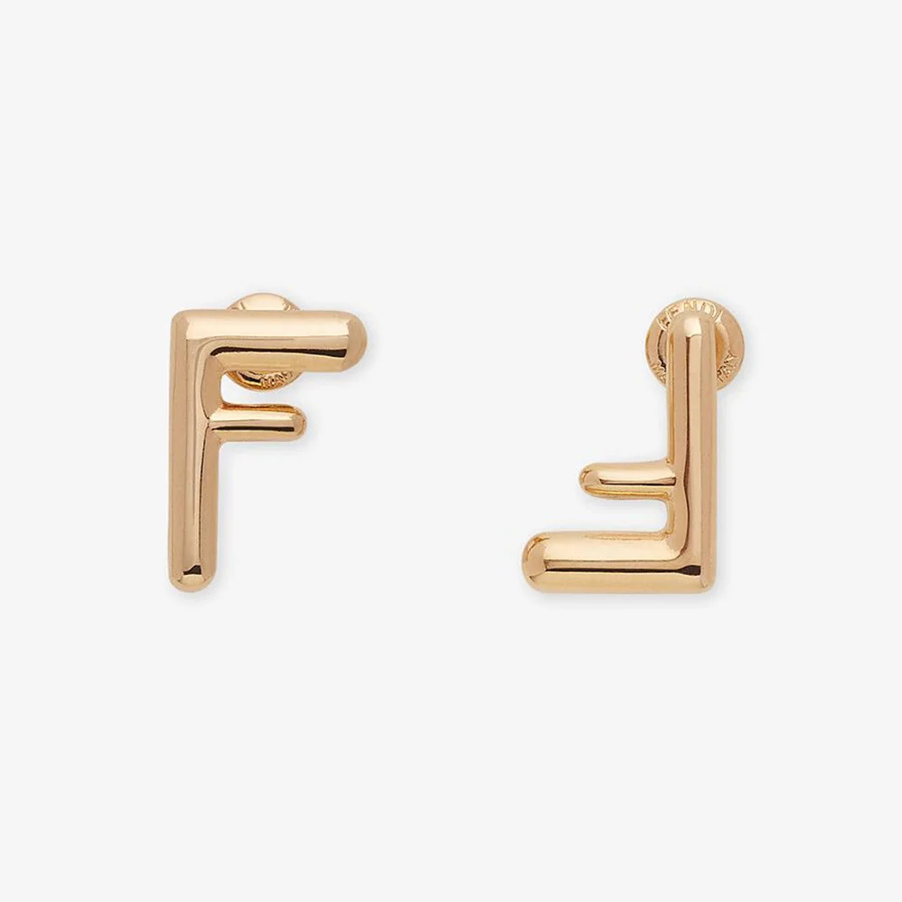 Fendi Small FF Gold for Women in color Earrings Fendi Small FF Gold for Women in color Earrings
