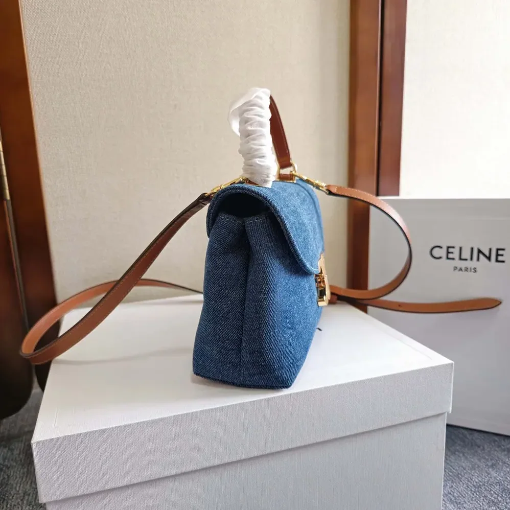 Celine Teen Nino Bag in Denim for Women