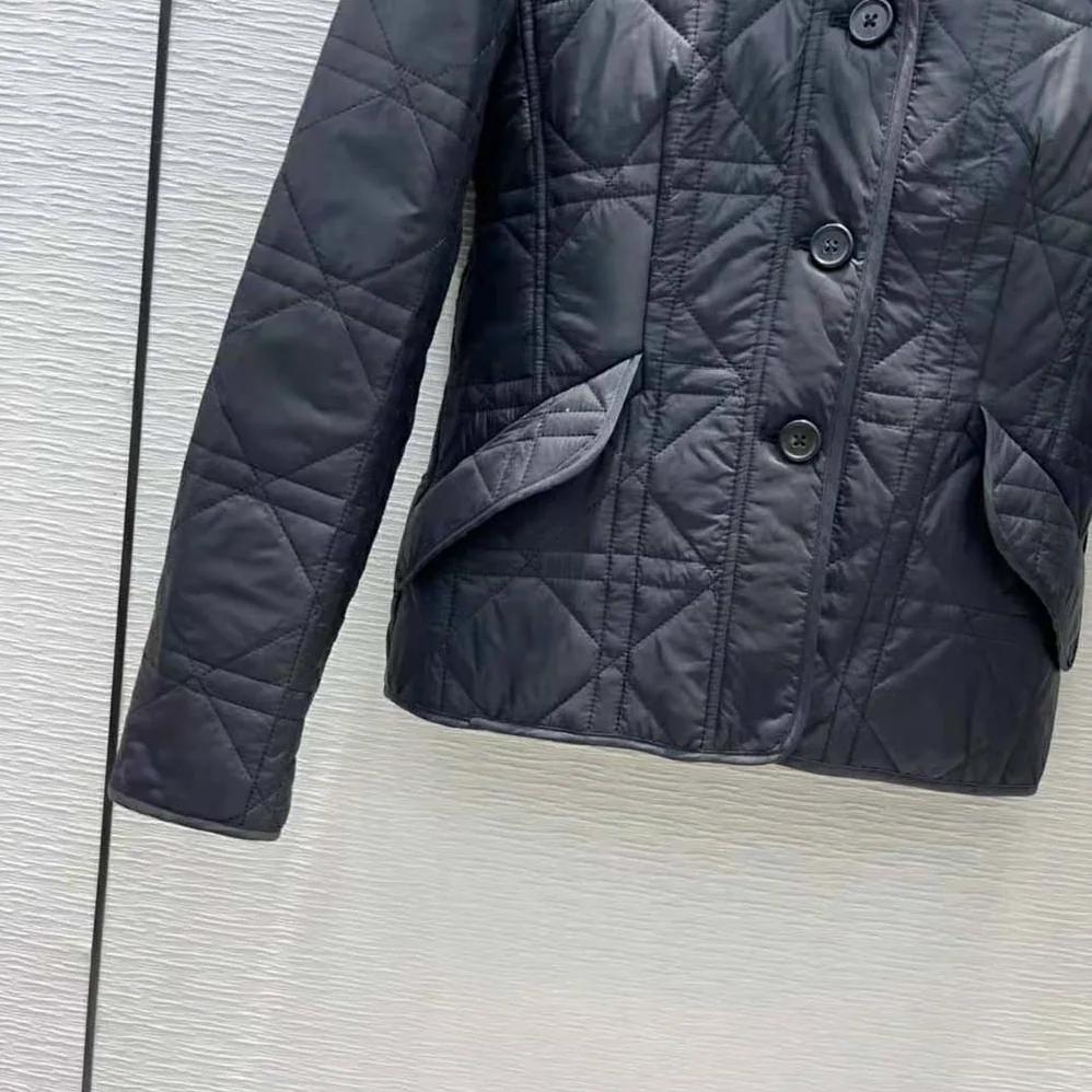 Dior Macrocannage Bar Jacket Black Quilted Technical Taffeta for Women Dior Macrocannage Bar Jacket Black Quilted Technical Taffeta for Women