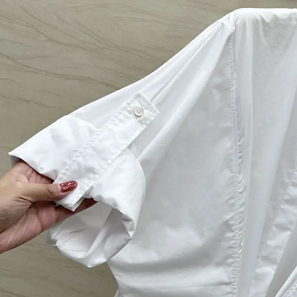 Loewe Pebble Dress in Cotton for Women in White Loewe Pebble Dress in Cotton for Women in White