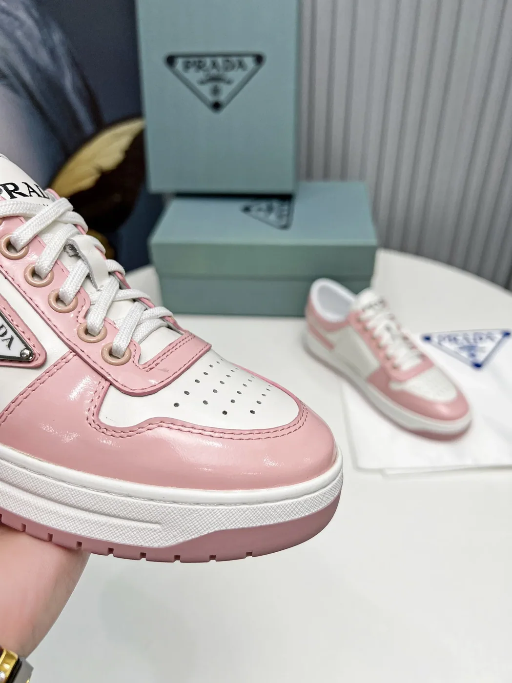 Prada Downtown Sneakers Pink / Prada Downtown Sneakers Pink /