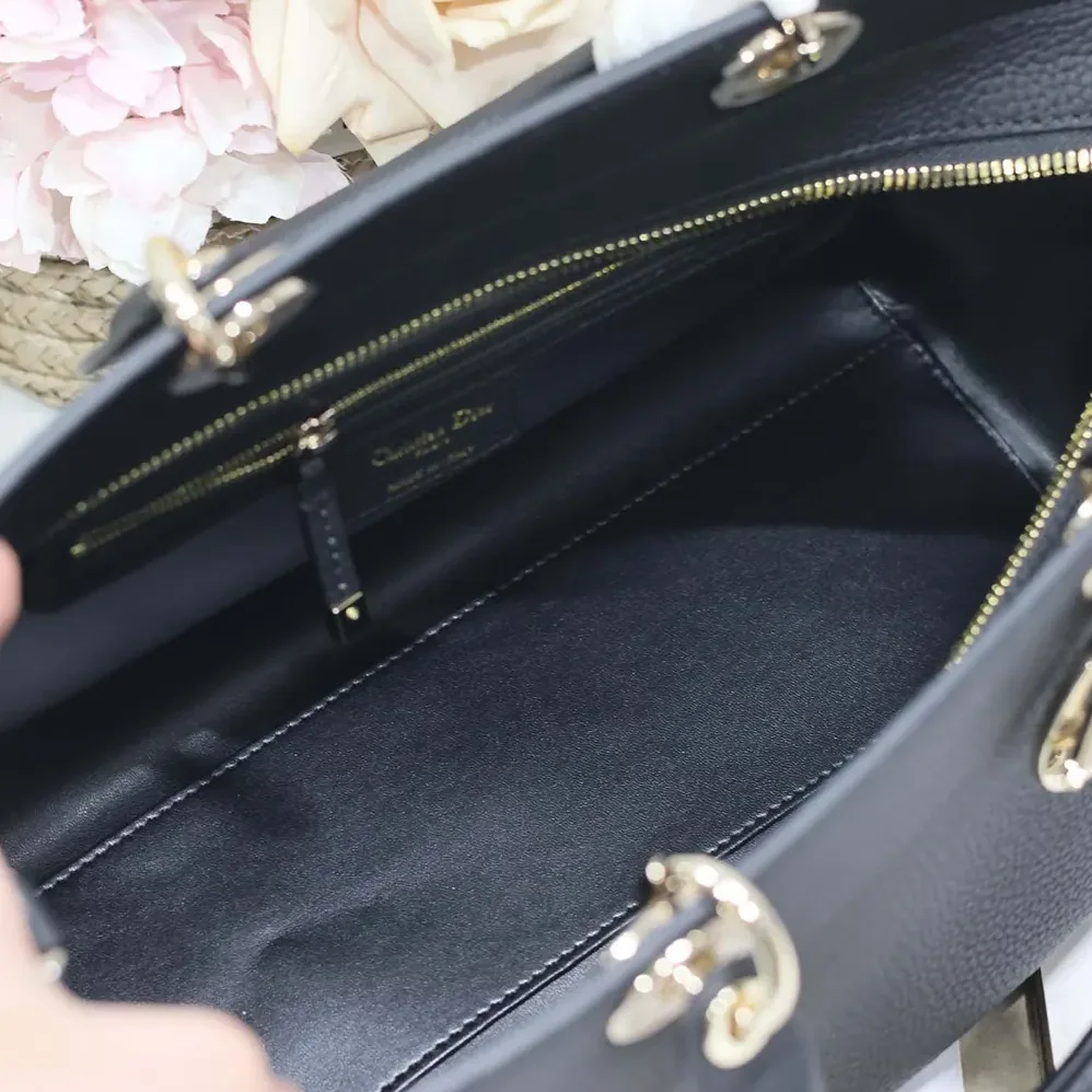 Dior Large Lady D-Sire My ABCDior Bag Black Taurillon Leather for Women Dior Large Lady D-Sire My ABCDior Bag Black Taurillon Leather for Women