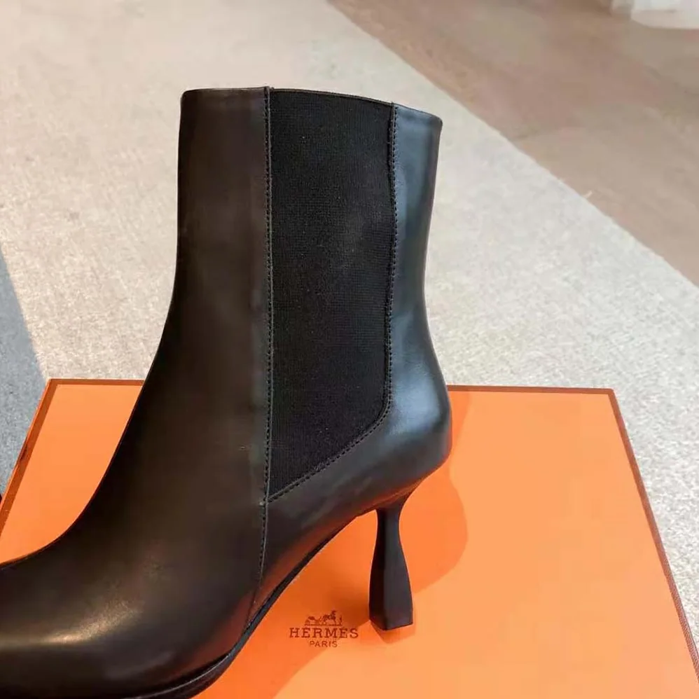 Hermes Gill 75 Ankle Boot for Women in Black