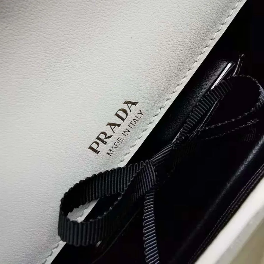 Prada Ladies Saffiano Leather Mini Bag in White Prada Ladies Saffiano Leather Mini Bag in White
