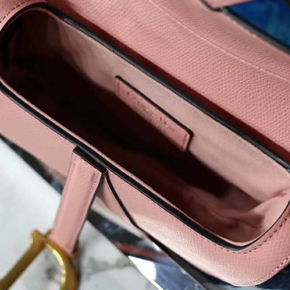 Dior Mini Saddle Bag in Calfskin for Women in Pink