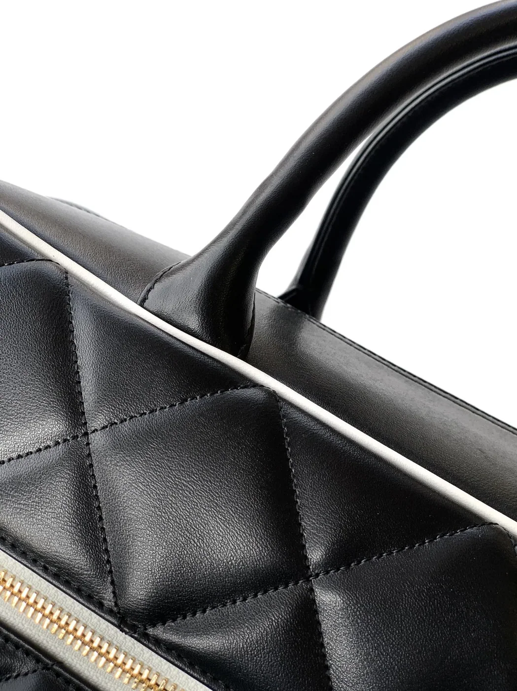 Chanel Quilted Vintage Sports Line Boston Bag Black / Chanel Quilted Vintage Sports Line Boston Bag Black /