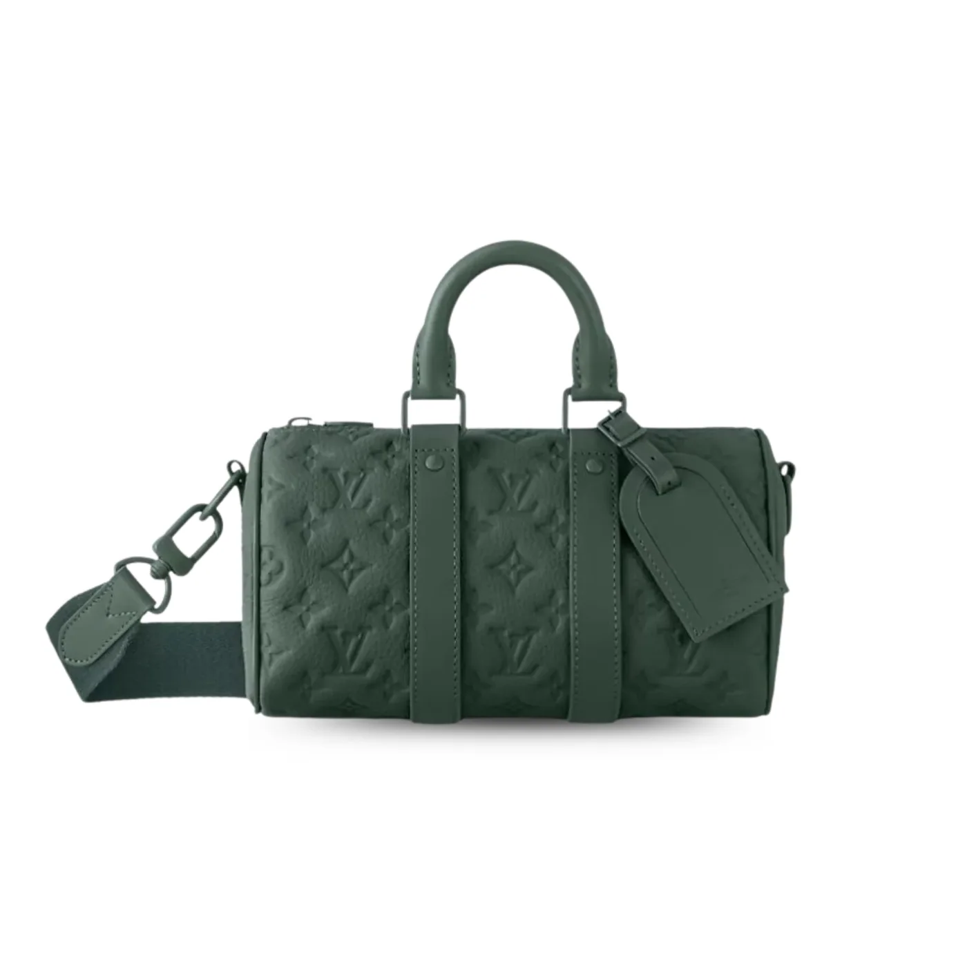 Louis Vuitton Keepall Bandouliere 25 Travel Bag in Green Green Hardware Louis Vuitton Keepall Bandouliere 25 Travel Bag in Green Green Hardware
