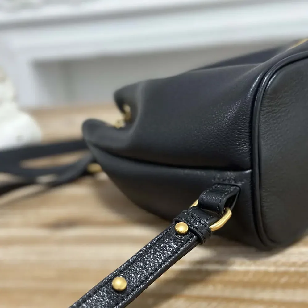 Chloe Small Bracelet Backpack in Grained Leather for Women in Black Chloe Small Bracelet Backpack in Grained Leather for Women in Black