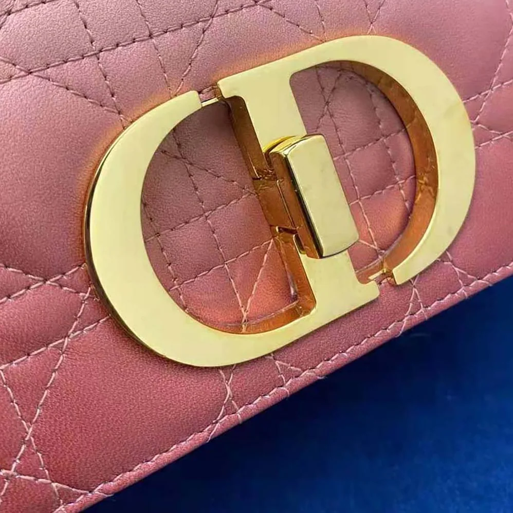 Dior Small Dior Caro Bag Pink Gradient Cannage Lambskin for Women