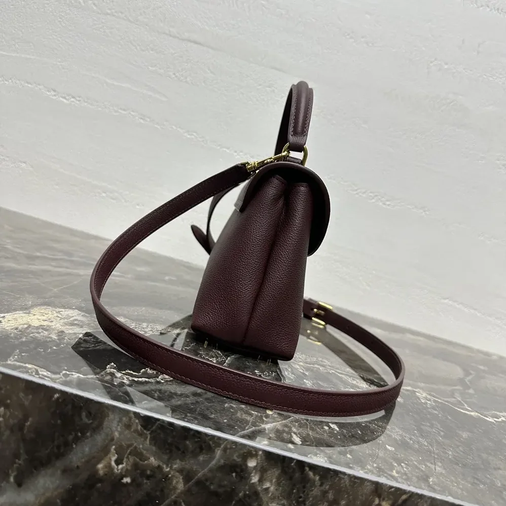 Celine Teen Nino Bag in Smooth Satinated Calfskin for Women in Burgundy Celine Teen Nino Bag in Smooth Satinated Calfskin for Women in Burgundy
