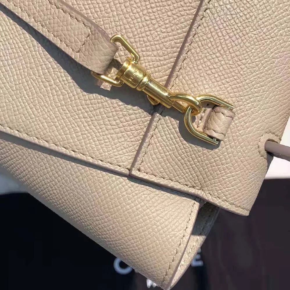 Celine Pico Belt Bag in Grained Calfskin for Women in Beige Celine Pico Belt Bag in Grained Calfskin for Women in Beige