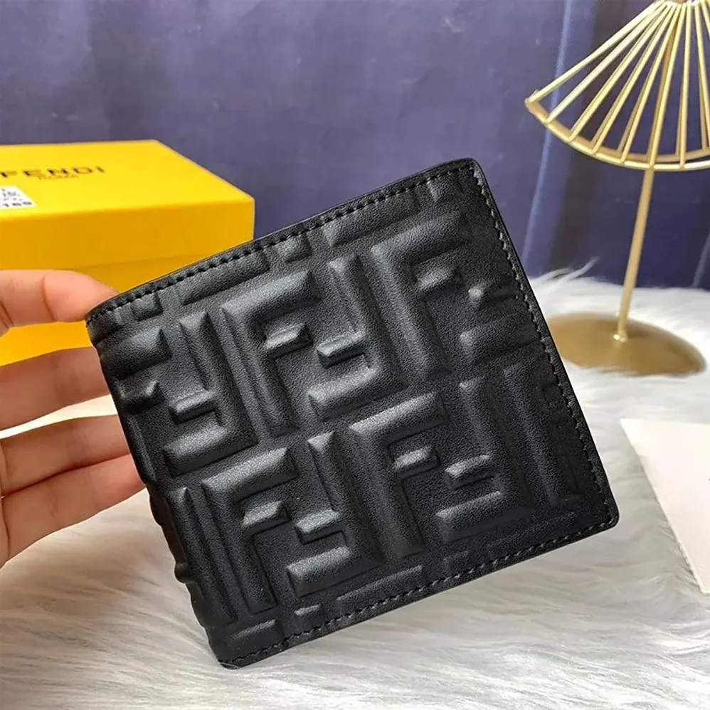 Fendi Bi-Fold Wallet in FF Motif Nappa Leather for Men